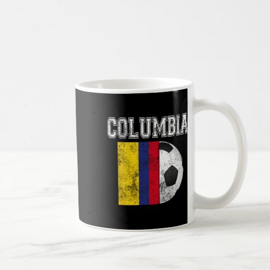 Kolumbien-Flagge - Fußball Kaffeetasse (Rechts)