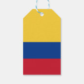 Kolumbien-Flagge Geschenkanhänger (Rückseite)