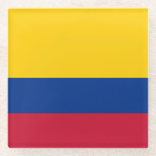 Kolumbien-Flagge Glasuntersetzer