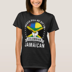 Kolumbien Flagge Jamaika Grosser Spaß Bürger Pride T-Shirt