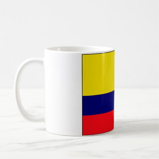Kolumbien-Flagge Kaffeetasse (Links)