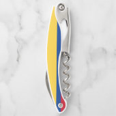 Kolumbien-Flagge Kellnermesser (Rückseite)