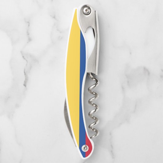 Kolumbien-Flagge Kellnermesser (Rückseite)