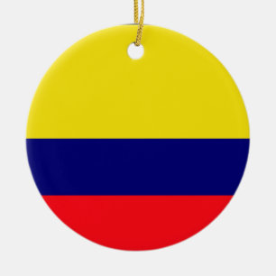 Kolumbien-Flagge Keramik Ornament
