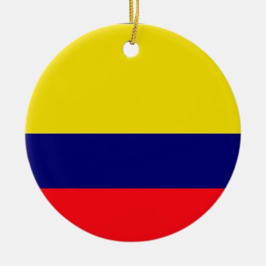 Kolumbien-Flagge Keramik Ornament (Vorne)