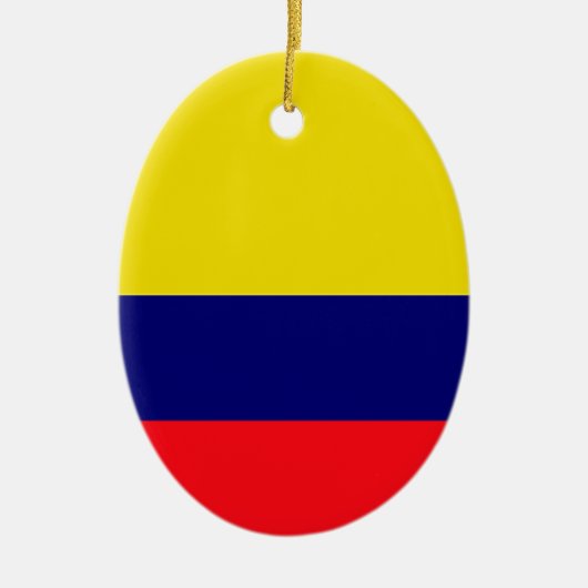 Kolumbien-Flagge Keramikornament (Vorne)