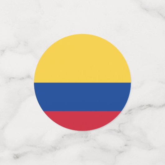 Kolumbien-Flagge Konfetti (Klein Vorderseite)