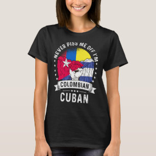 Kolumbien Flagge Kuba Grosser Spaß Bürger Pride T-Shirt