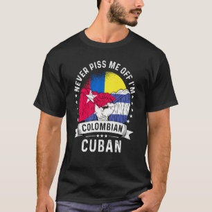 Kolumbien Flagge Kuba Grosser Spaß Bürger Pride T-Shirt