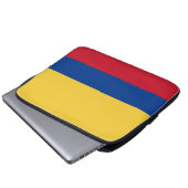 Kolumbien-Flagge Laptopschutzhülle (Vorne Knopf)
