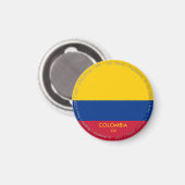 Kolumbien-Flagge-Magnet Magnet (Vorderseite/Rückseite)