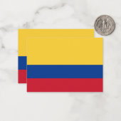 Kolumbien-Flagge Mitteilungskarte (Vorderseite/Rückseite Beispiel)