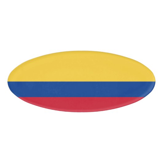 Kolumbien-Flagge Namenschild (Vorderseite)