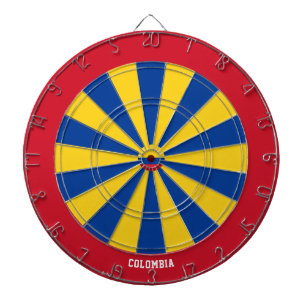 Kolumbien-Flagge Patriot's Bullseye-Dartboard Dartscheibe