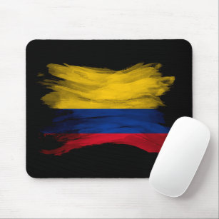 Kolumbien-Flagge-Pinselstrich, nationale Flagge Mousepad