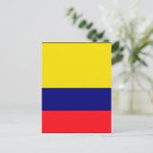 Kolumbien-Flagge Postkarte (Stehend Vorderseite)