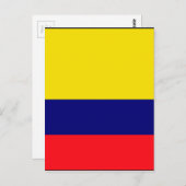 Kolumbien-Flagge Postkarte (Vorne/Hinten)
