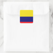 Kolumbien-Flagge Quadratischer Aufkleber (Tasche)