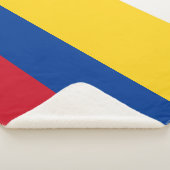 Kolumbien-Flagge Sherpadecke (3/4)