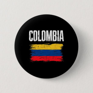 Kolumbien-Flagge-Trikot kolumbianische Fußballmann Button