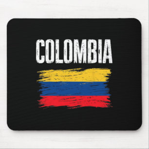 Kolumbien Flagge Trikot kolumbianische Fußballmann Mousepad
