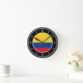 Kolumbien-Flaggen-Elegant Runde Wanduhr (Zuhause)