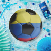 Kolumbien-Flaggen-Fußball Pappteller (Party)