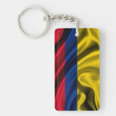 Kolumbien-Flaggengewebe Schlüsselanhänger (Vorderseite)