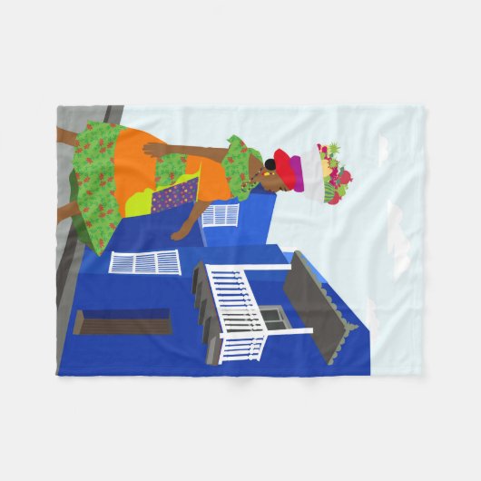 Kolumbien Fleecedecke (Vorderseite (Horizontal))