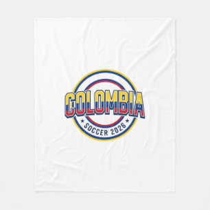 Kolumbien Fußball 2026 Fußball Fett Land Typograph Fleecedecke