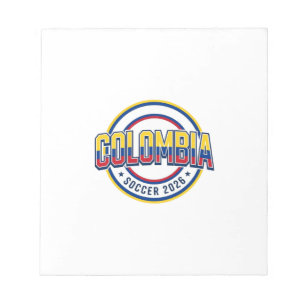 Kolumbien Fußball 2026 Fußball Fett Land Typograph Notizblock