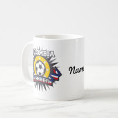 Kolumbien-Fußball-Explosion Kaffeetasse (Vorderseite Links)