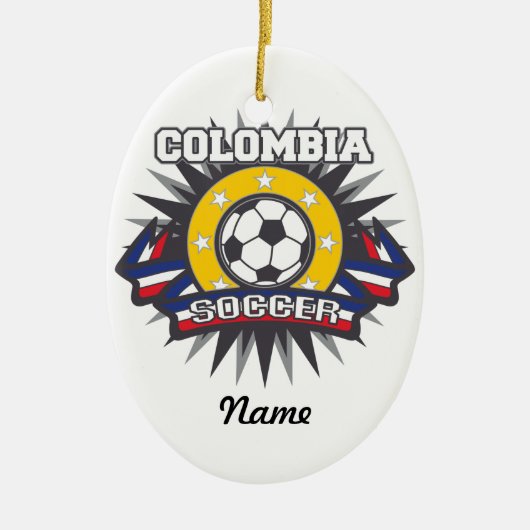 Kolumbien-Fußball-Explosion Keramikornament (Vorne)