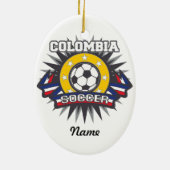 Kolumbien-Fußball-Explosion Keramikornament (Hinten)