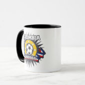 Kolumbien-Fußball-Explosion Tasse (Vorderseite Links)