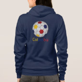 Kolumbien-Fußball-Kapuzenpullover Hoodie (Rückseite)