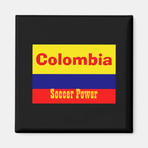 Kolumbien Fußball Power T-Shirt Magnet