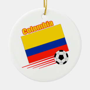 Kolumbien-Fußball-Team Keramikornament