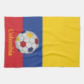 Kolumbien Fußballposter Geschirrtuch (Horizontal)