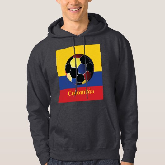 Kolumbien Fußballposter Hoodie (Vorderseite)