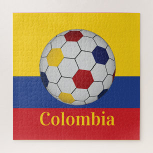 Kolumbien Fußballposter Puzzle