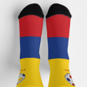 Kolumbien Fußballposter Socken (Oben)