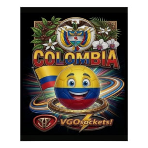 Kolumbien-GBall Poster