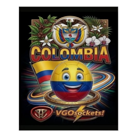 Kolumbien-GBall Poster (Vorderseite)