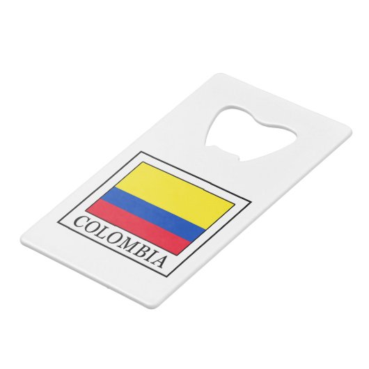 Kolumbien Geldbeutel Flaschenöffner (Vorderseite Schrägansicht)
