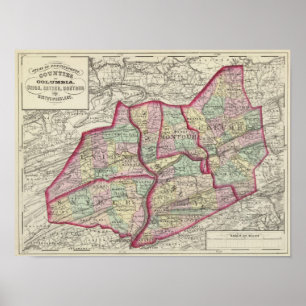 Kolumbien, Gewerkschaft, Snyder, Montour Poster