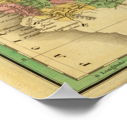 Kolumbien, Guyana Poster (Ecke)