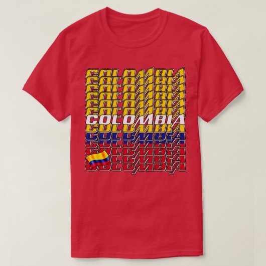 Kolumbien - Kaskade - Text 4 T-Shirt (Design vorne)
