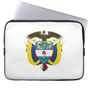 Kolumbien Landeswappen Symbol Emblem Flagge Laptopschutzhülle