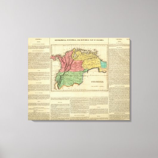 Kolumbien Leinwanddruck (Vorderseite)